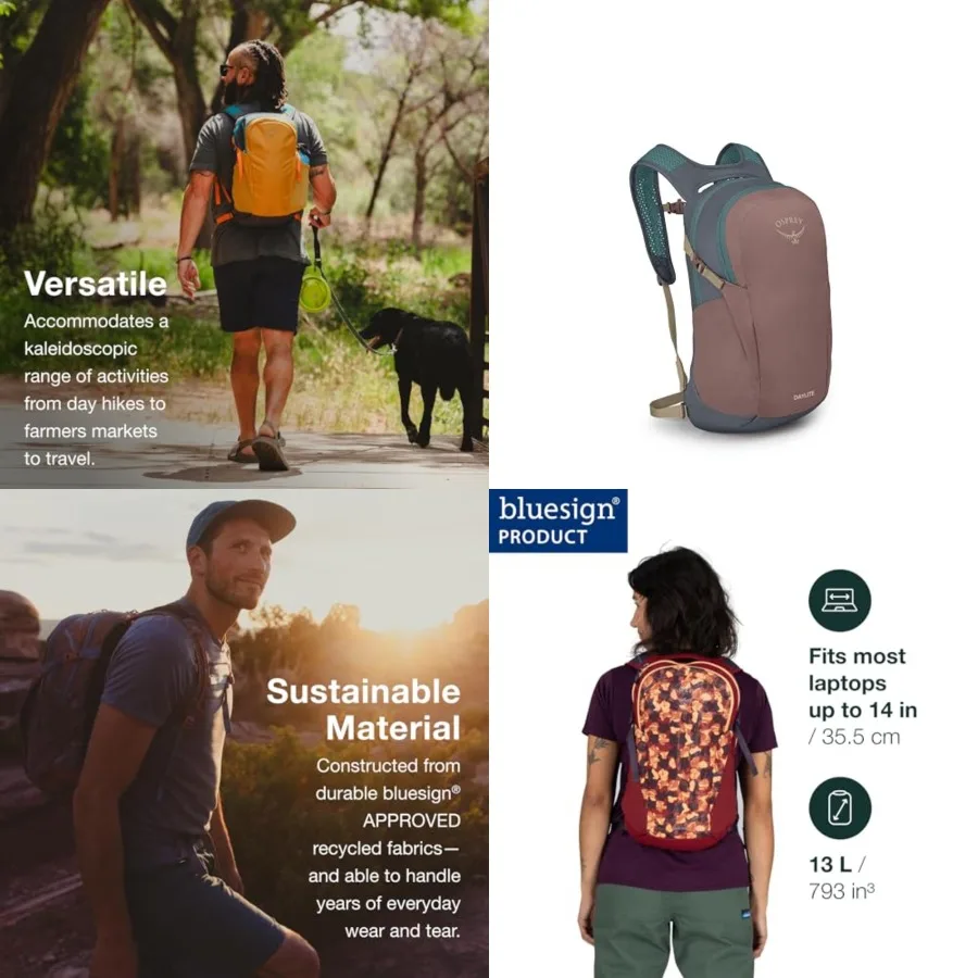 

Daylite Commuter Backpack - Lightweight Everyday Bag with Laptop Sleeve, Bottle Pockets