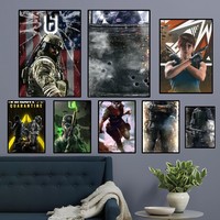 R-Rainbow Game Six S-Siege Poster No Framed Poster Kraft Club Bar Paper Vintage Poster Wall Art Painting Bedroom Study Stickers
