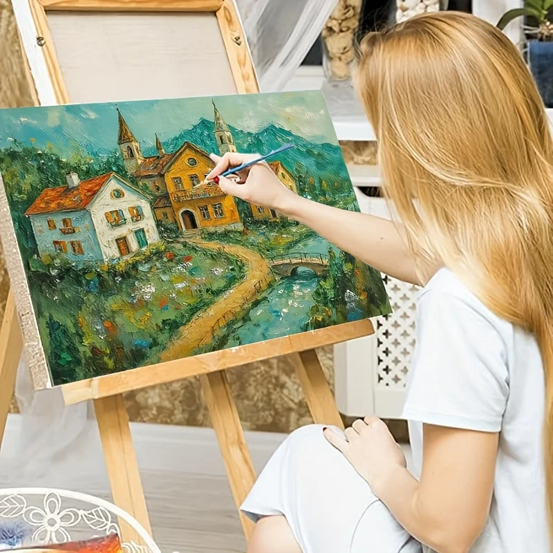 Professional Art Use 1pc DIY Adult Paint by Numbers Kit, Art Gift, Painting by Numbers, Easy to Learn Suitable for Beginners - I