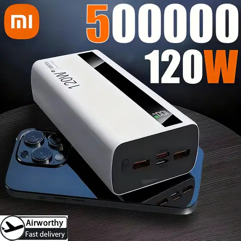 샤오미 200000mAh 대용량 파워뱅크 120W 초고속 충전 휴대용 외장 배터리 파워뱅크 아이폰 화웨이 삼성용