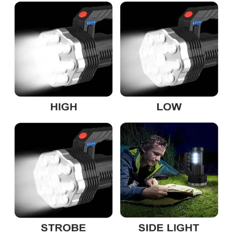 LED COB Torch High Power Led Flashlight USB Rechargeable Outdoor Waterproof Long-range Spotlight 4 Modes For Camping Nitecore