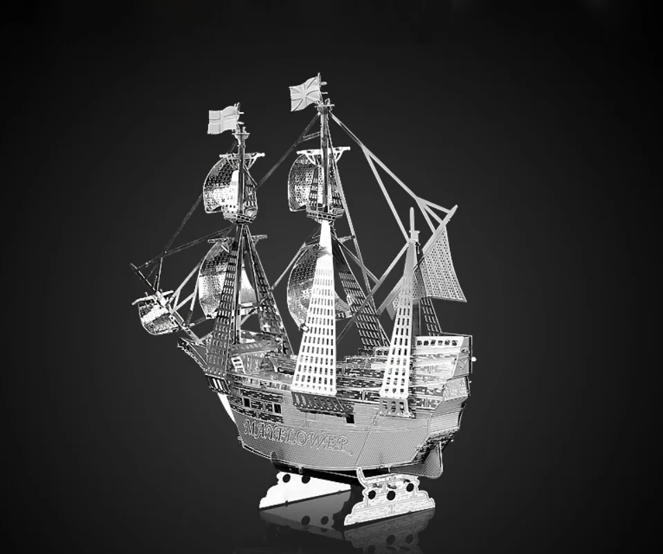 Mayflower 3D DIY ปริศนาจิ๊กซอว์โลหะสร้างสรรค์ของเล่นเพื่อการศึกษาเด็ก