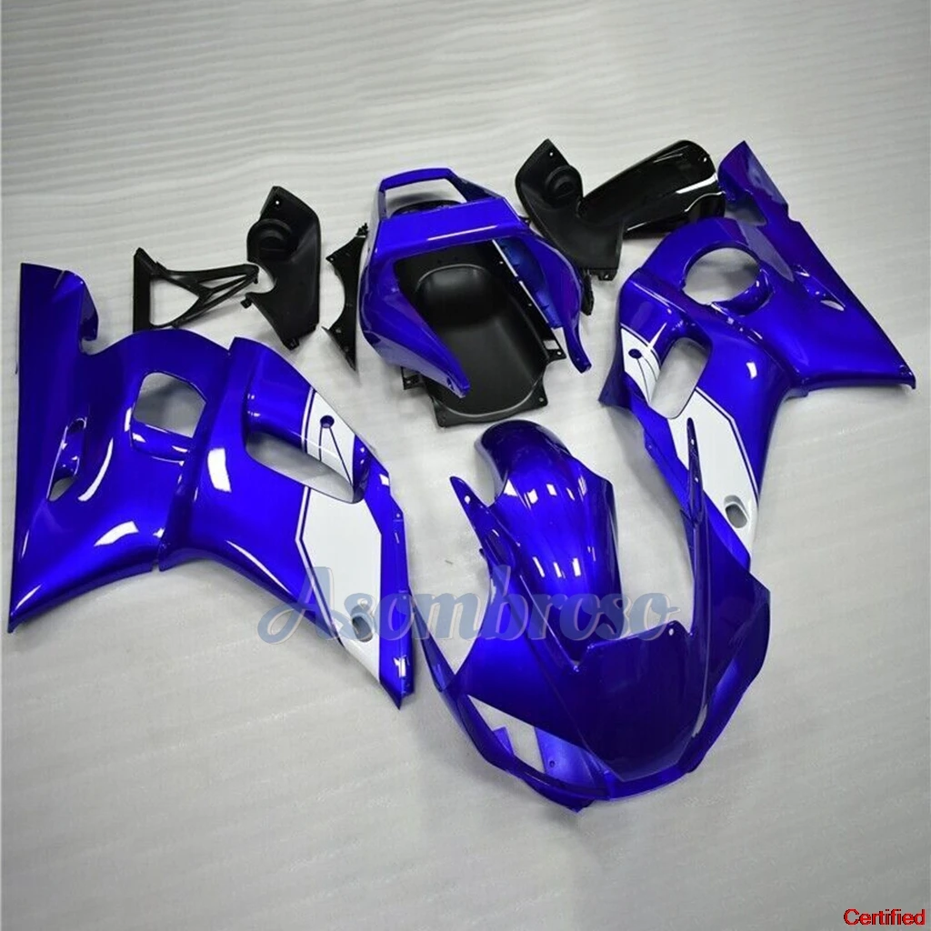 Full Fairings Kit for Yamaha YZFR1 1998 1999 2000 2001 2002 YZF-R1 98-02  Blue White Motorcycle Change Fairing