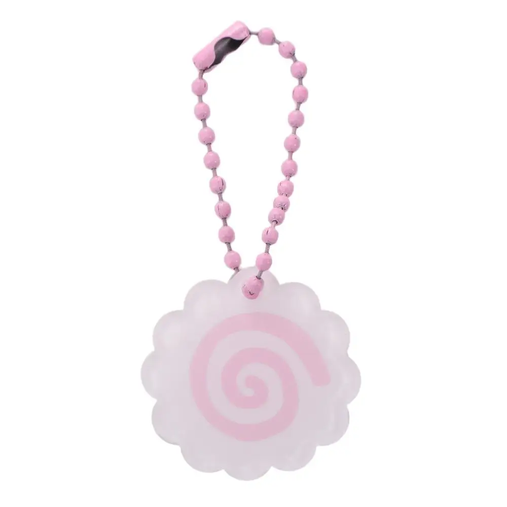 Hanging Ornament Fish Cake Roll Keychain Trinkets Bag Charms Squid Roll Keyring Couple Pink Fish Cake Pendant Women Girls