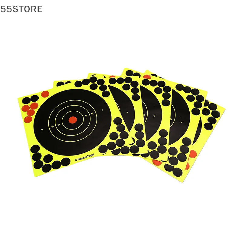 

10 шт. самоклеящиеся наклейки для стрельбы, тренировочные наклейки для охоты, мишени, флуоресцентные