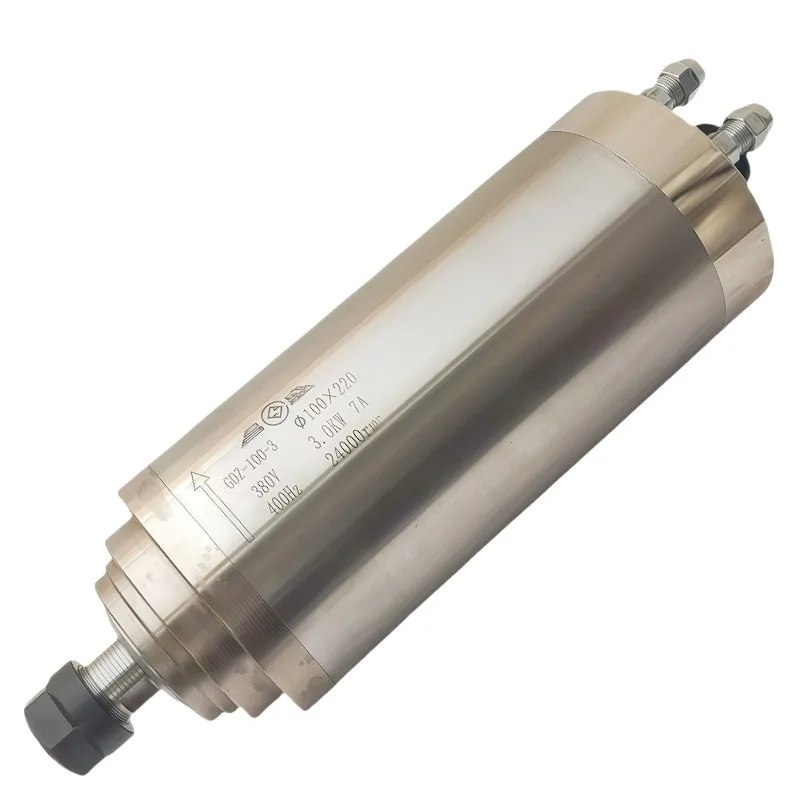 380V 3.0kw ER20 Frequency Converter Spindle Motor ER20 100mm Diameter New Condition CNC Drill Core Various