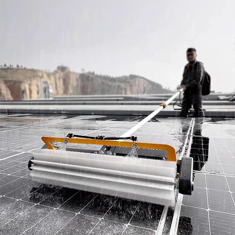 Photovoltaic Panel Tool Solar Panel Supplier Cleaning Brush Solar Panel Cleaning Rotating Brush Supplier