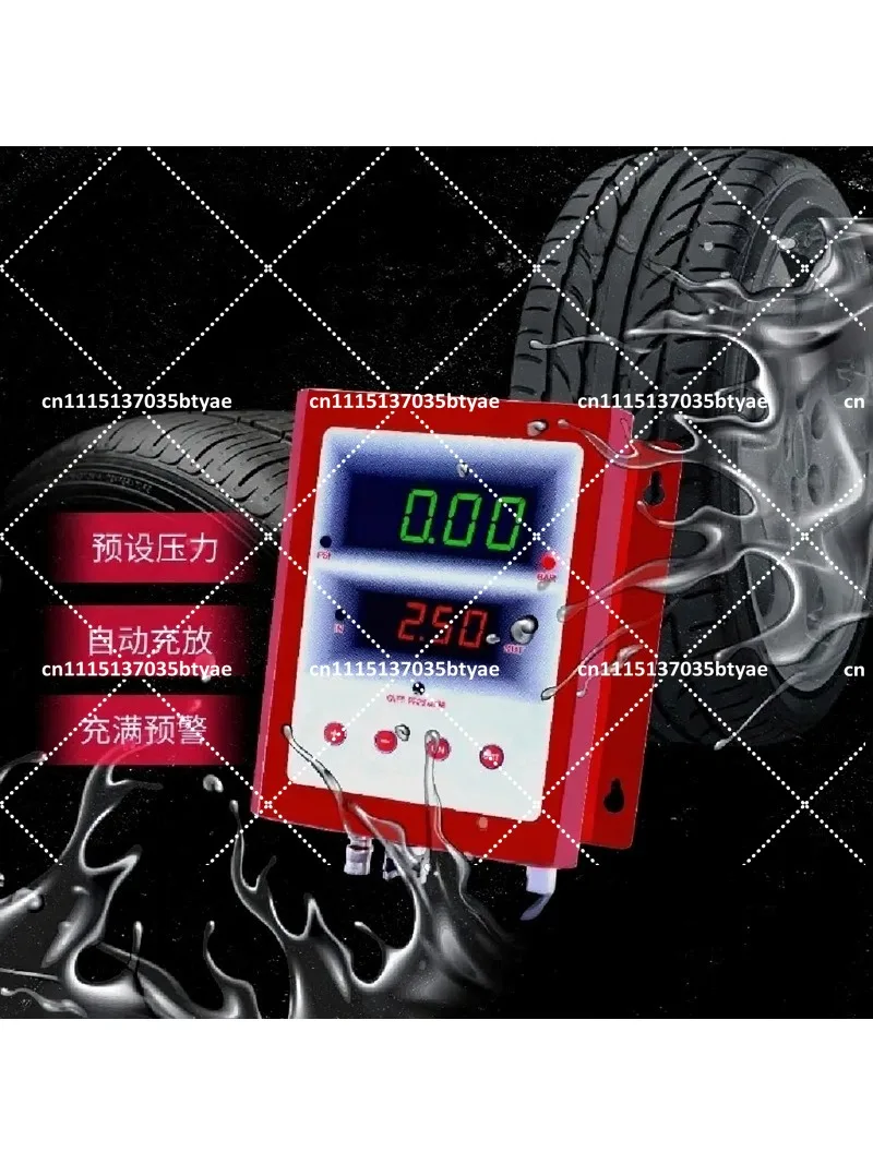 Cordless Car Tire Inflator with Digital Display, Auto Shut-Off, Waterproof & Rust-Proof Portable Air Pump