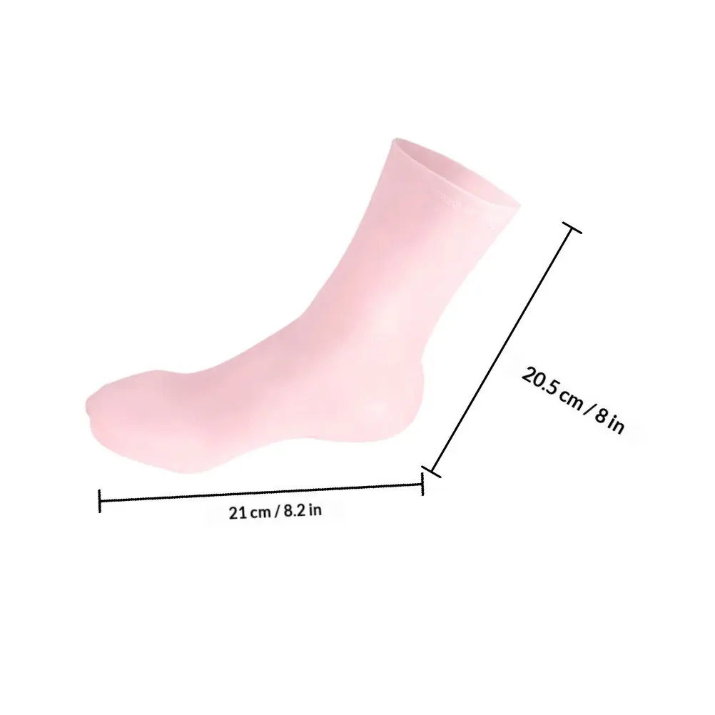 Silicone Foot Mask Socks Moisturizing Heel Care Sleeves Honeycomb Shock Absorbing Soft Reusable Pair