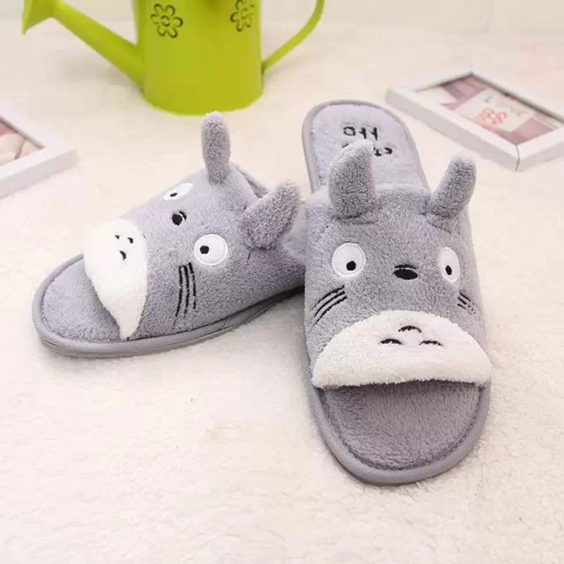 Comemore Cute Cartoon House Slippers Women Men Couples Home Slipper for Indoor House Bedroom Flat Comfortable Warm Winter Shoes