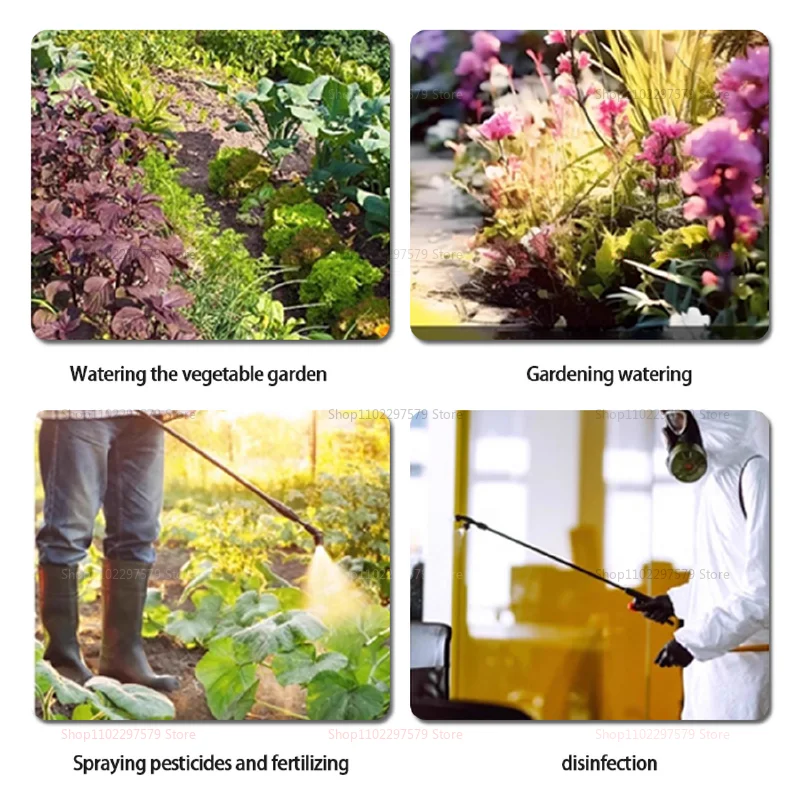 بخاخ حقيبة الظهر الكهربائية لمضخة المبيدات لتطهير الحدائق الزراعية ذات الضغط العالي بخاخ كيميائي متين باللون الأزرق والأخضر #2