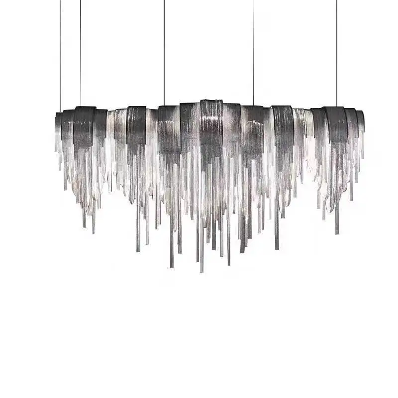 

Light luxury living room dining room chandelier/creative hotel bar art chandelier