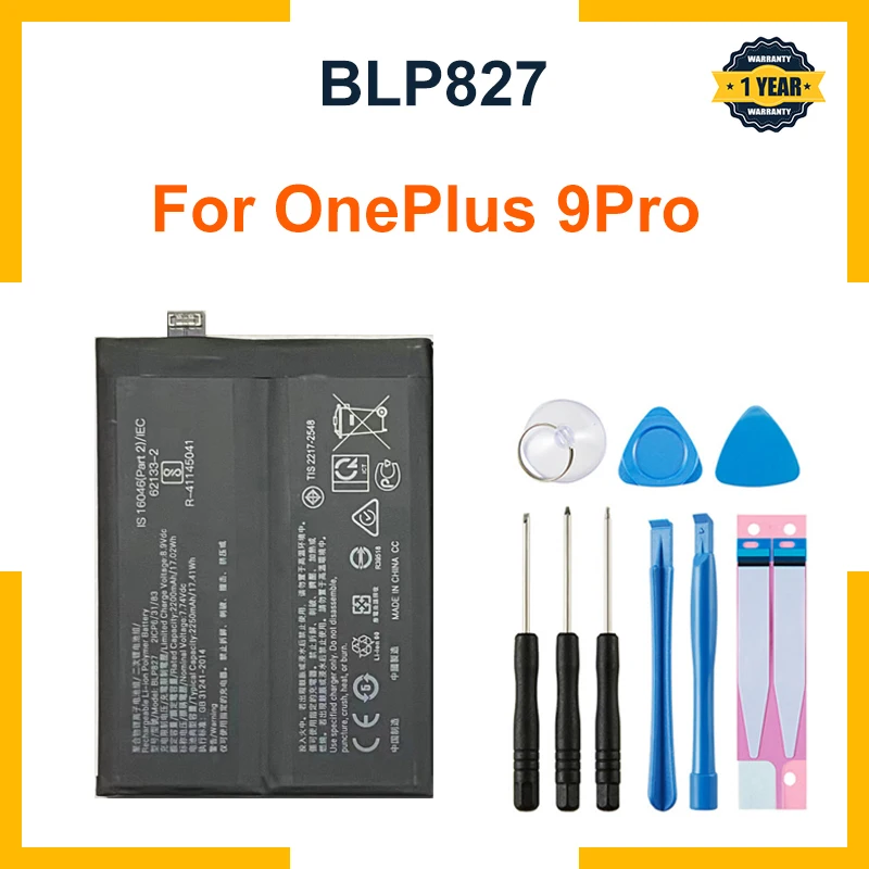 100% New High Quality BLP827 Capacity 4500mAh Phone Replacement Battery For OnePlus 9Pro One Plus 9 Pro Batteries Tools