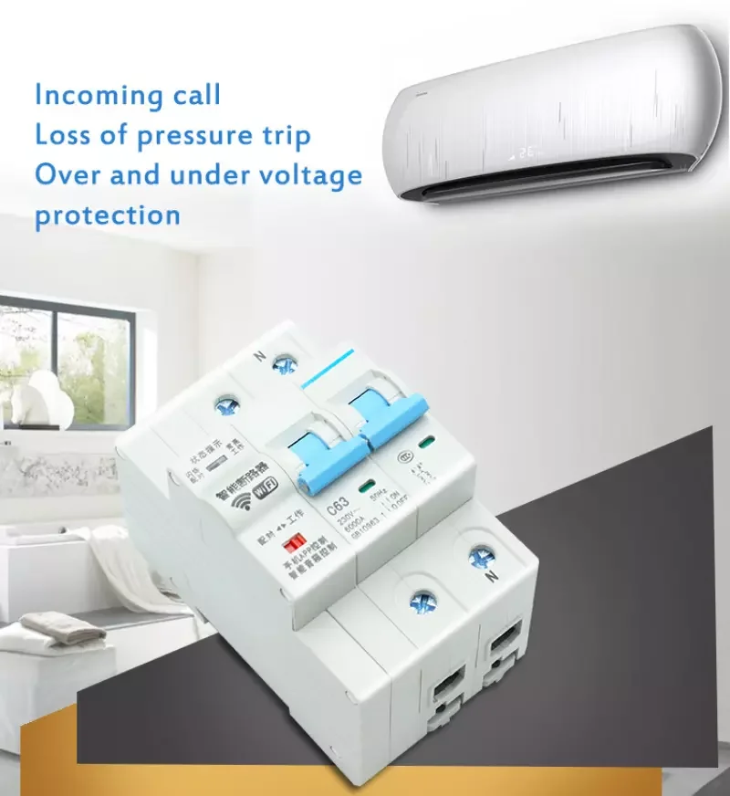 1-4P WIFI Smart Circuit Breaker WiFi Interruptor Automático 230V/240V IoT Smart Home Air Switch