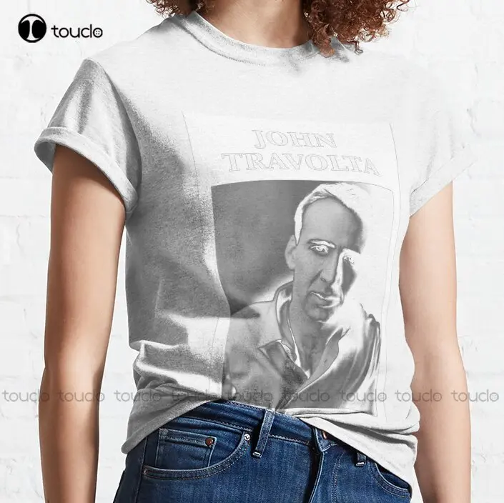 Nicolas Travolta --- John Cage --- Wtf Classic T-Shirt Mens Designer Shirts Fashion Creative Leisure Funny T Shirts Xs-5Xl New