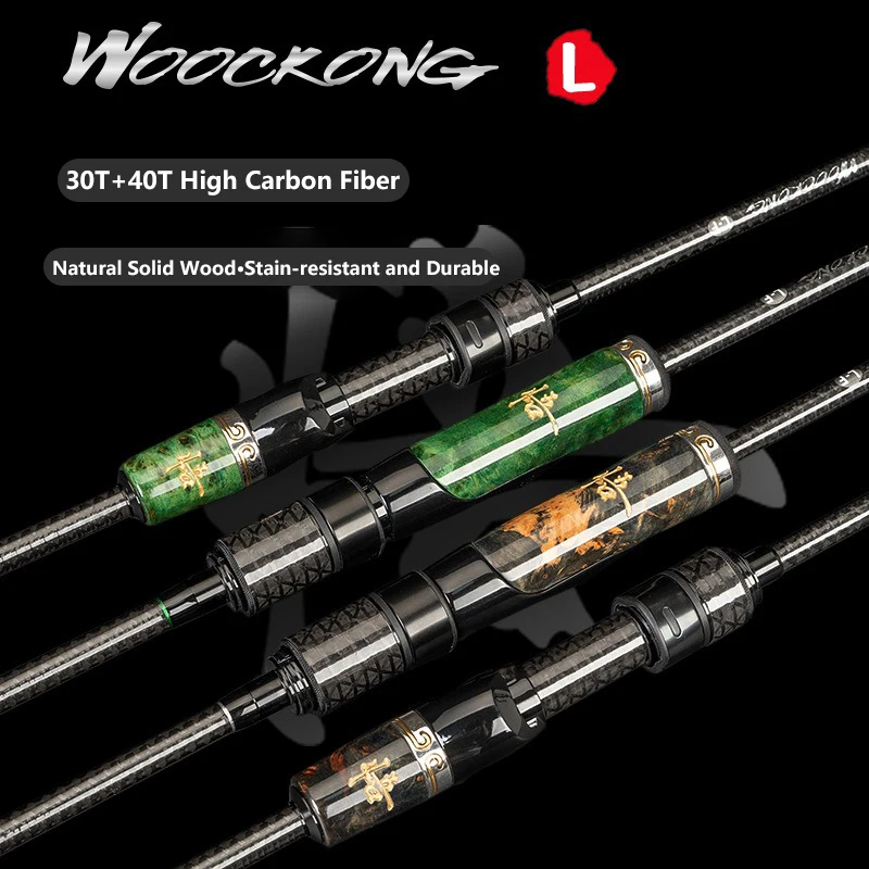 Mavllos WOOCKONG L الغزل الصيد رود إغراء 2-12G خط 2-10lb 1.8-2.1 متر الصيد رود الكربون ضوء تيار Bfs قضيب مسبوك