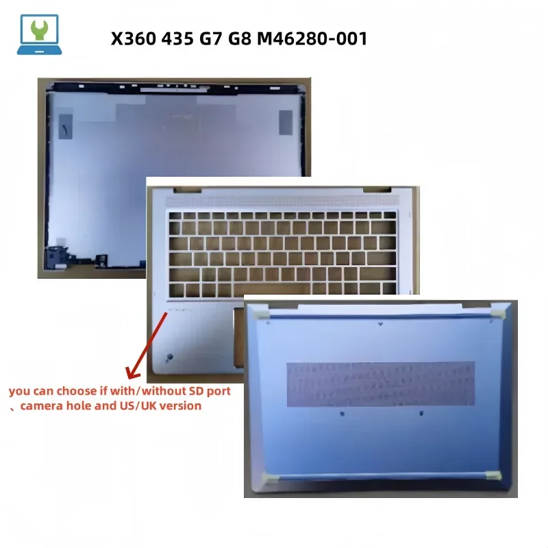 New Laptop LCD Back Cover Screen Lid Top Case For Probook X360 430 435 G7 G8 Palmrest Upper Cover Bottom Base Case Body