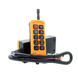 HS-10 Industrial Wireless Crane Radio Remote Control System 1 Transmitter 10 Channels Speed Control OBOHOS Remote Switch