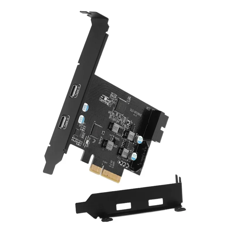 Efficient PCIE Expansion Card 10Gbps - 2 Port Type-C USB3.2 with Built-in Type-E and External USB3.0 19pin