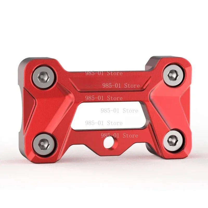 Motorcycle handlebar risers with brick mount clamps, suitable for various bike modification accessories