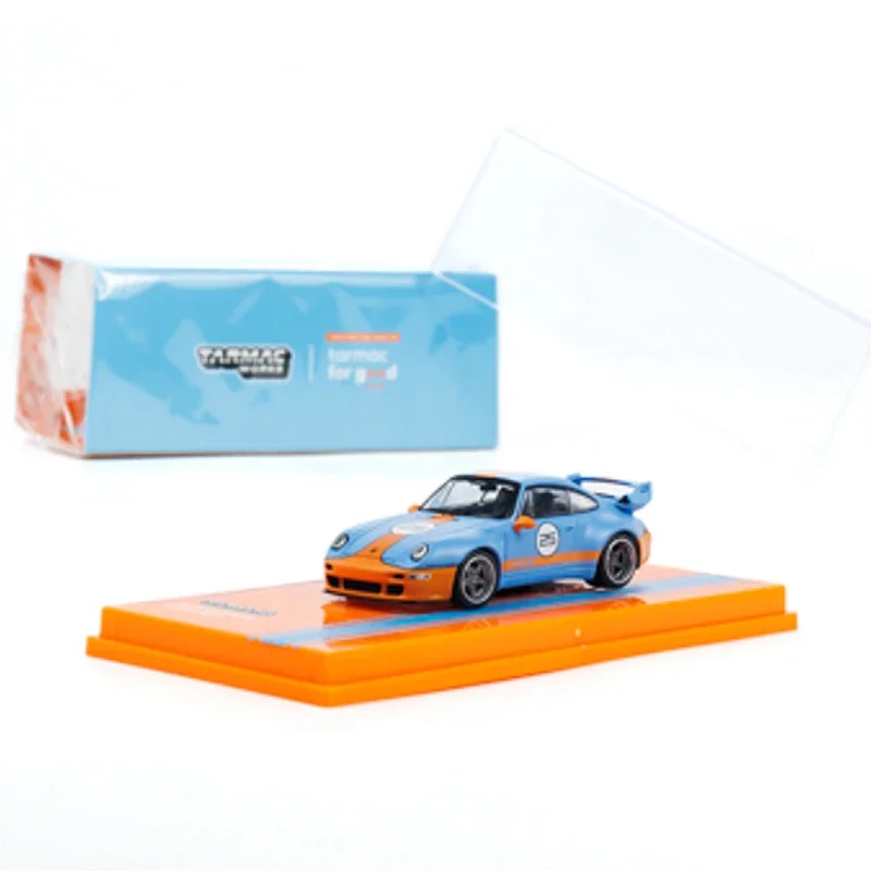 

Tarmac Works 1:64 Model Car Pors 993 Alloy Die-Cast Sport Vehicle -Gulf Coating