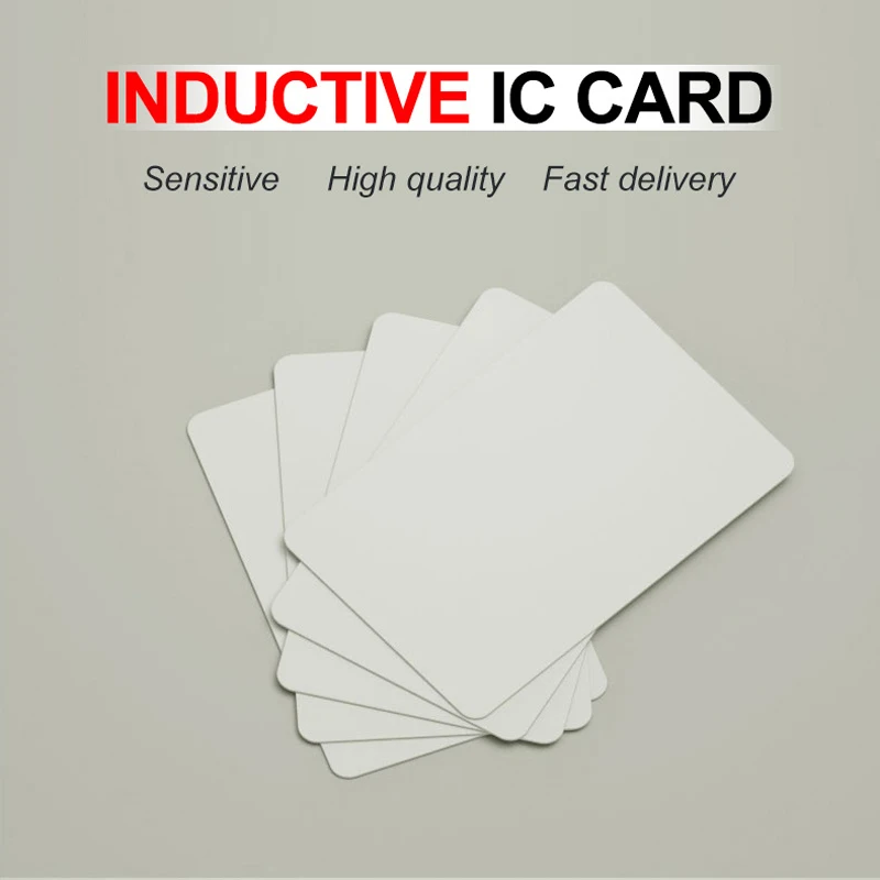 100pcs/Lot RFID Card 13.56Mhz IC Cards M1 MF S50 Classic ISO14443A 1K Proximity Smart 0.8mm For Access Control System