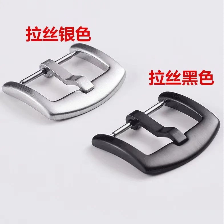 男性と女性のためのステンレス鋼の時計バンドバックル,時計クラスプ,シルバー,ブラック,ゴールド,ストラップアクセサリー,16mm, 18mm, 20mm, 22mm, 24mm