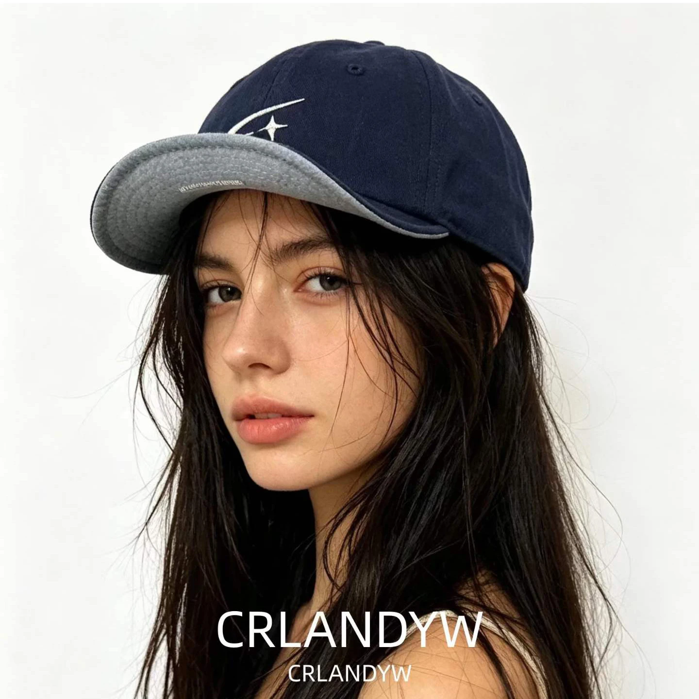 Multi-color soft brimmed star-shaped letter embroidery baseball cap, suitable for both men and women for casual street wear.