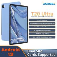 DOOGEE T20 Ultra Android Tablet 10800mAh battery 12inch 2K CPU octa-core 12GB+256GB 16MP camera Android 13 tablet