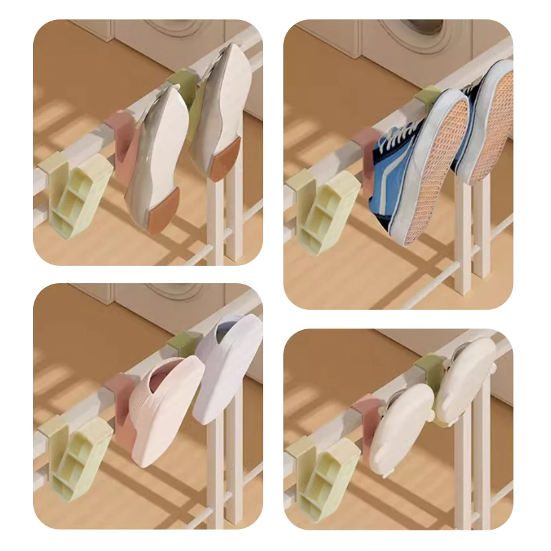 Shoe Drying Rack Hangable Slipper Drying Rack Wall Shoes Storage Holder Slippers Display Hook Drying Shelf For Basketball Shoes