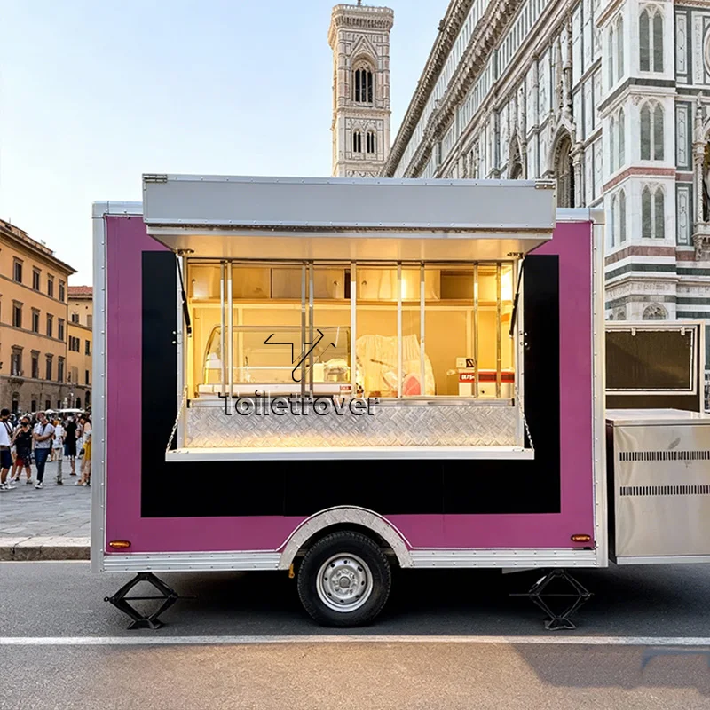 

Concession Food Trailer Vintage Horse Trailer Food Truck Carts Commercial Food Trailer Ice Cream Food Truck for Kitchen