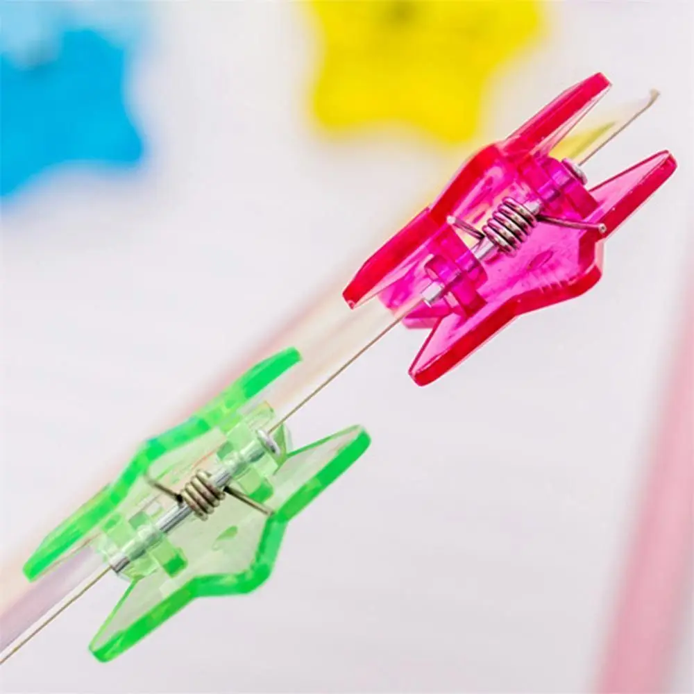 5pcs Photo Clips Transparent Colorful Page Holder Paper Clip Clamp File Index Bookmarks Message Clip Office School Supplies