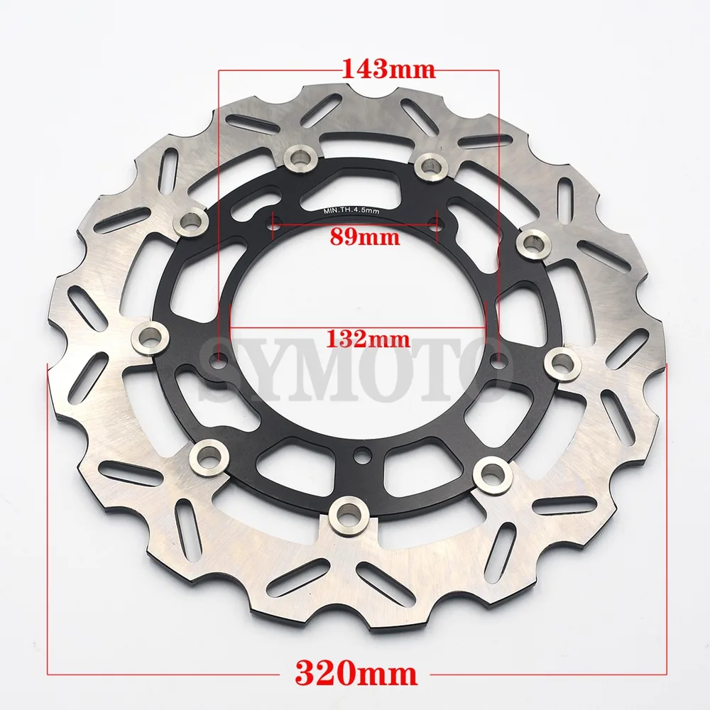 Motorcycle Front Brake Disc Rotor For YAMAHA YZF R1 2004-2006 FZ1 Naked 1000cc 2006-2009  FZ1 N/NA Naked (Non ABS/ABS) 2010-2015
