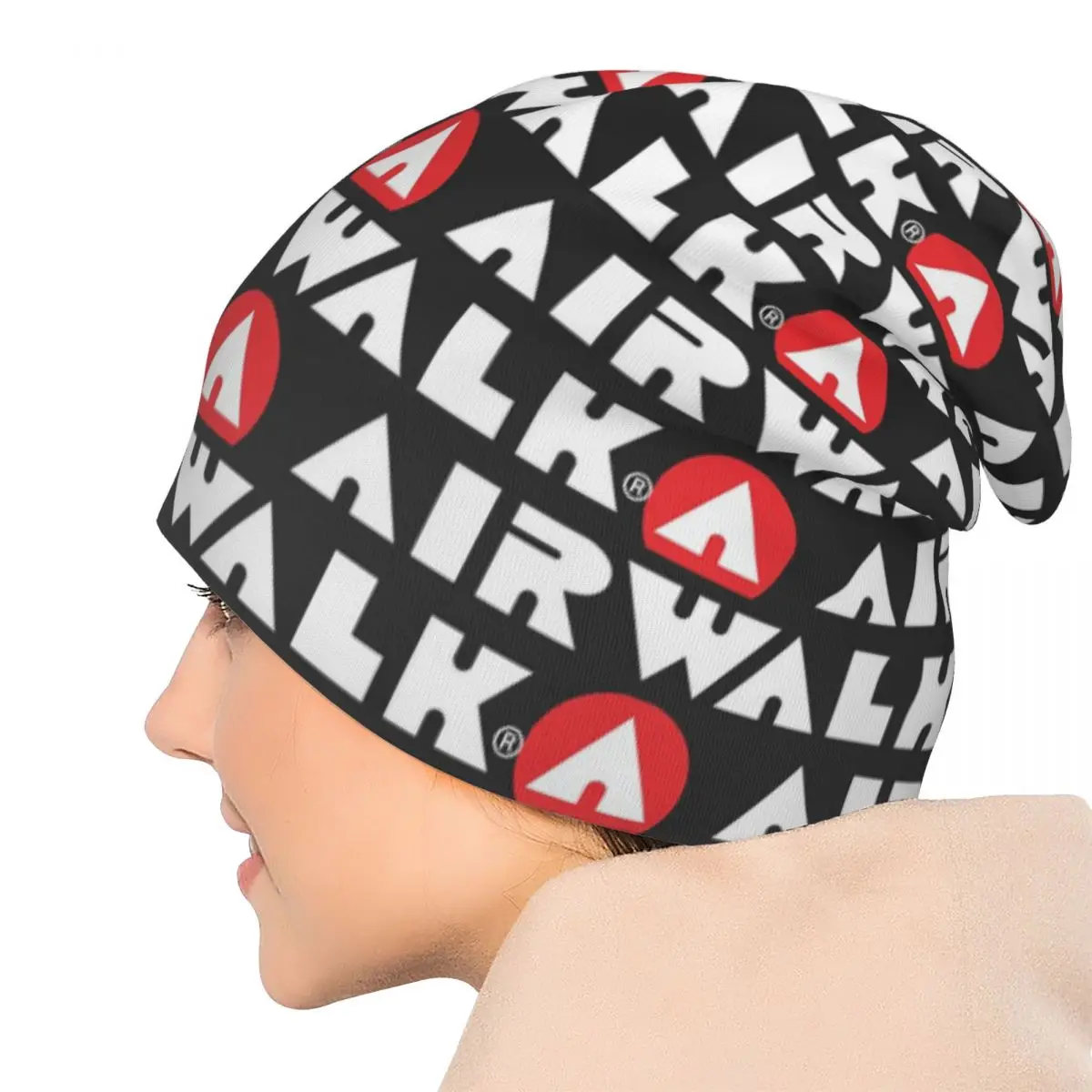 Airwalk شعار الرجال النساء الكبار بيني قبعات محبوك بونيه قبعة دافئة موضة الخريف الشتاء في الهواء الطلق Skullies القبعات