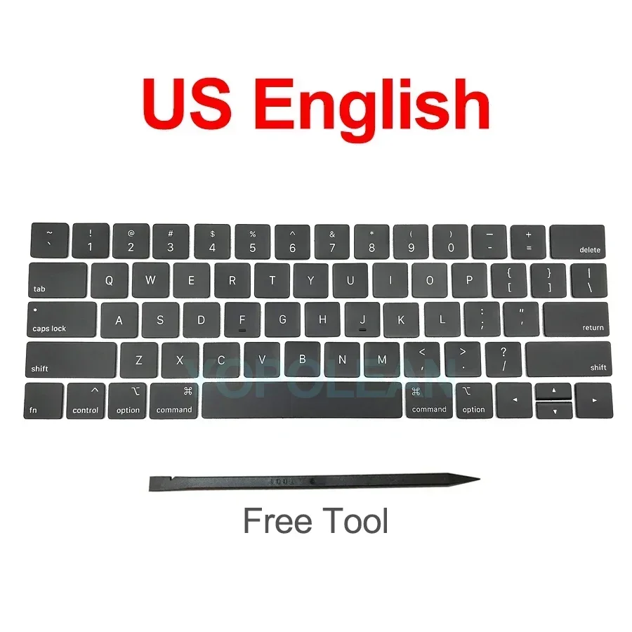 New A1706 A1707 Keyboard keys keycap US UK French EU For Macbook