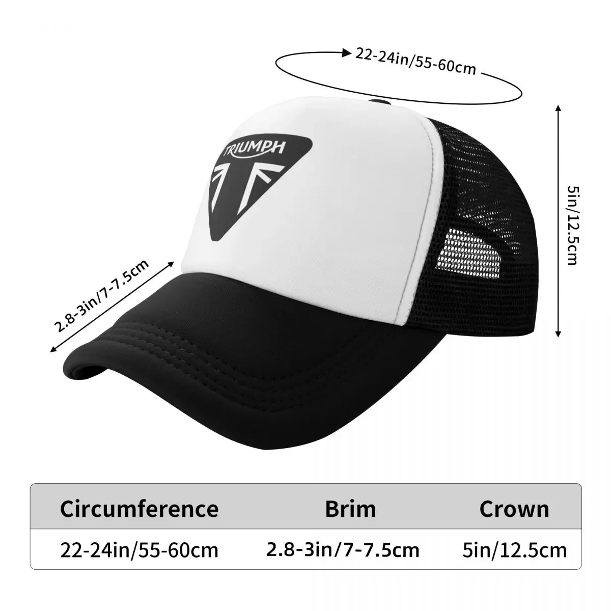 Motor T-Triumphs Lover Mesh czapka golfowa czapki dla unisex regulowane czapki z siateczką typu snapback letnie oddychające czapki