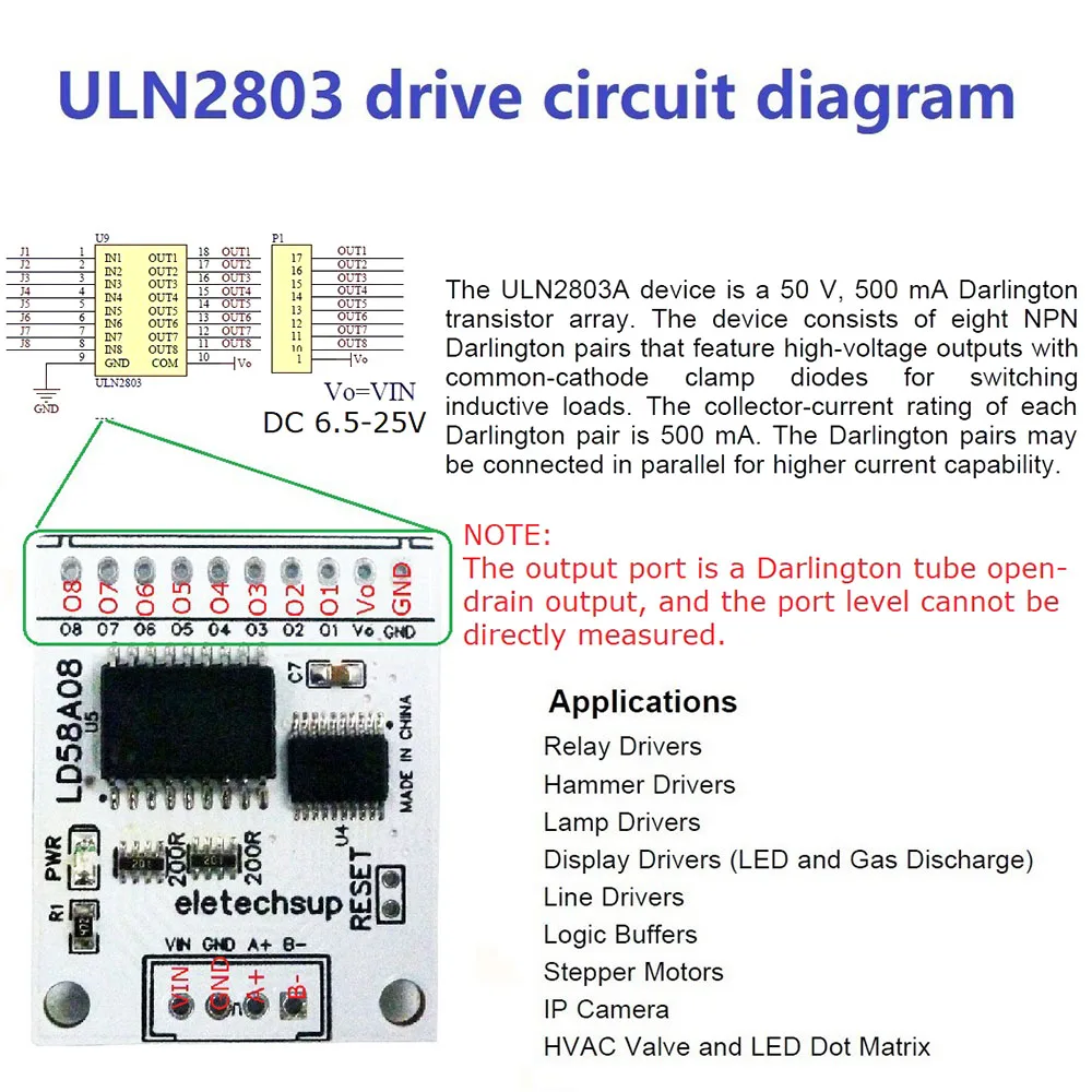 8ch RS485 Modbus RTU DO/PWM Output Multifunction MOS Driver Board for Multilayer Signal Lights LED Relay Solenoid Valves Motor