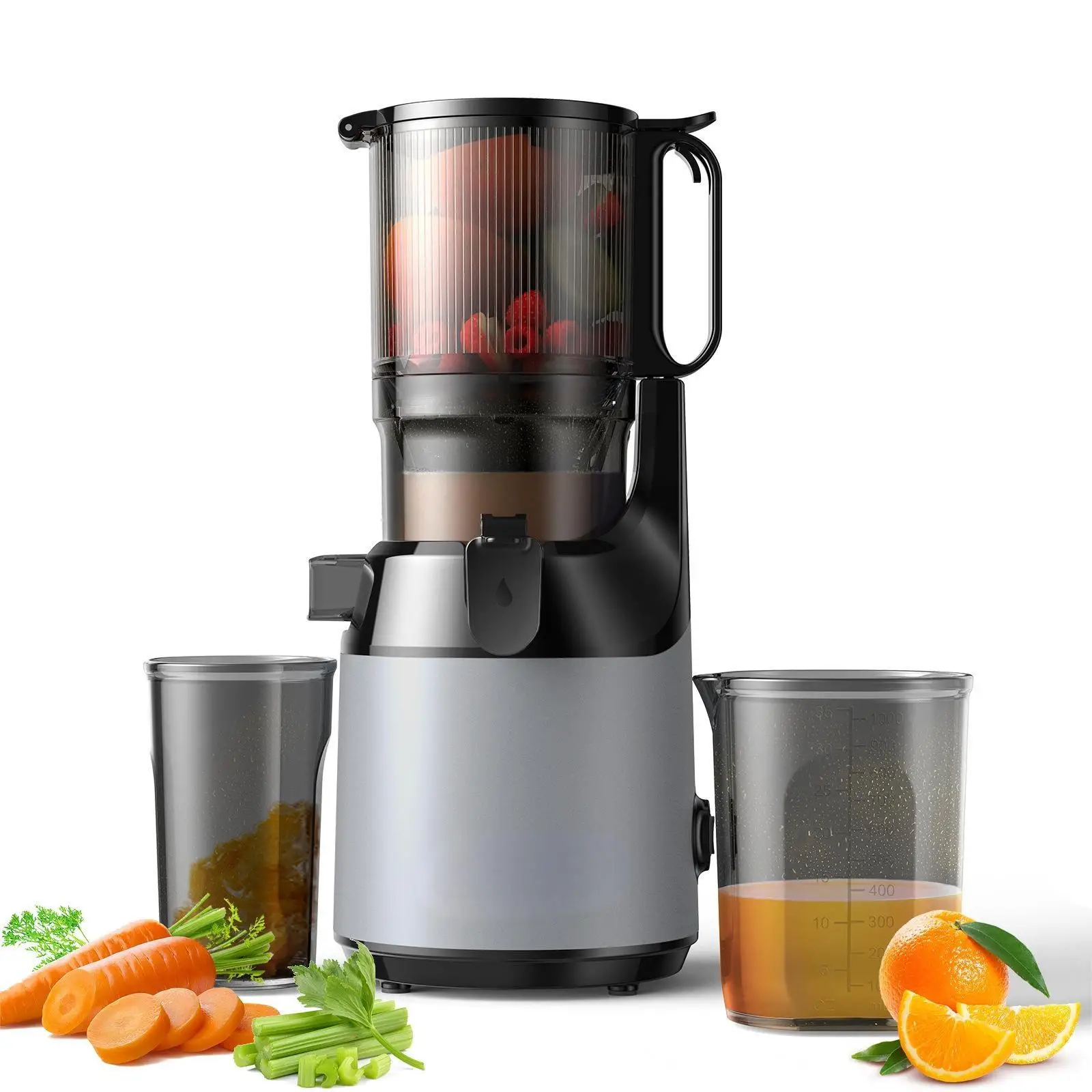 Commercial Electric Cold Press Hand Mini Portable Slow Fresh Smoothie Fruit Citrus Orange Juicer Extractor Machine Blender
