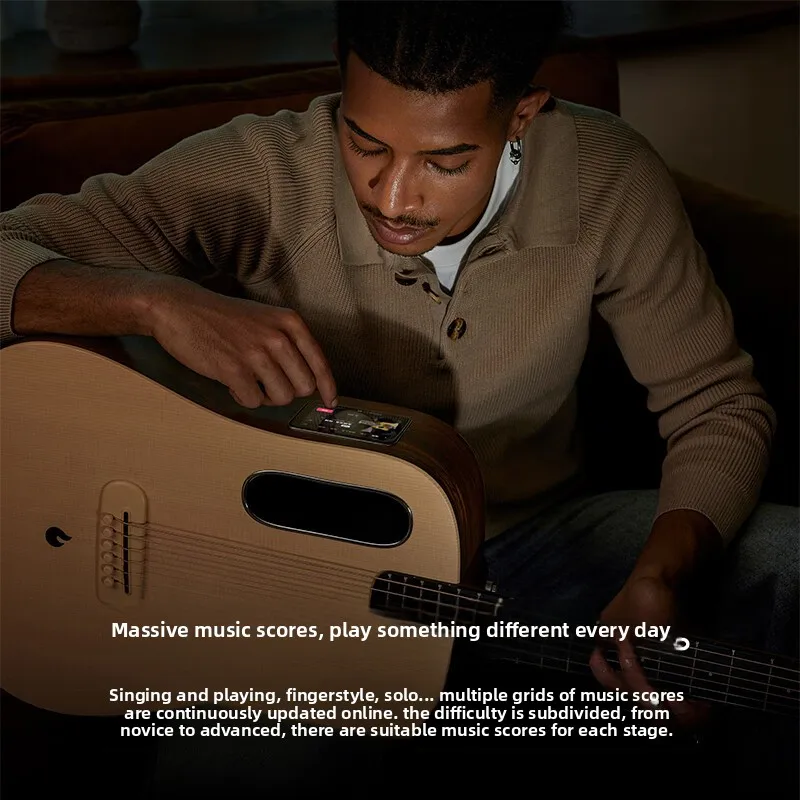 guitar  Me4 One-Piece Smart Instrument For Folk Music Single-String Beginner Dropshipping Spruce Maple Material Ebony