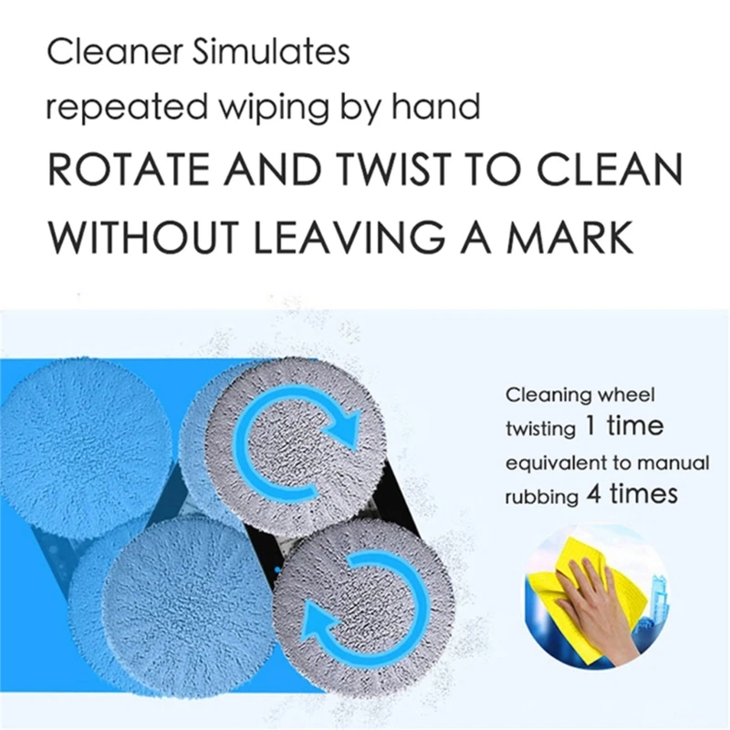 洗えるモップ布掃除ロボット交換布アクセサリー Hobot 168 ドロップシッピング