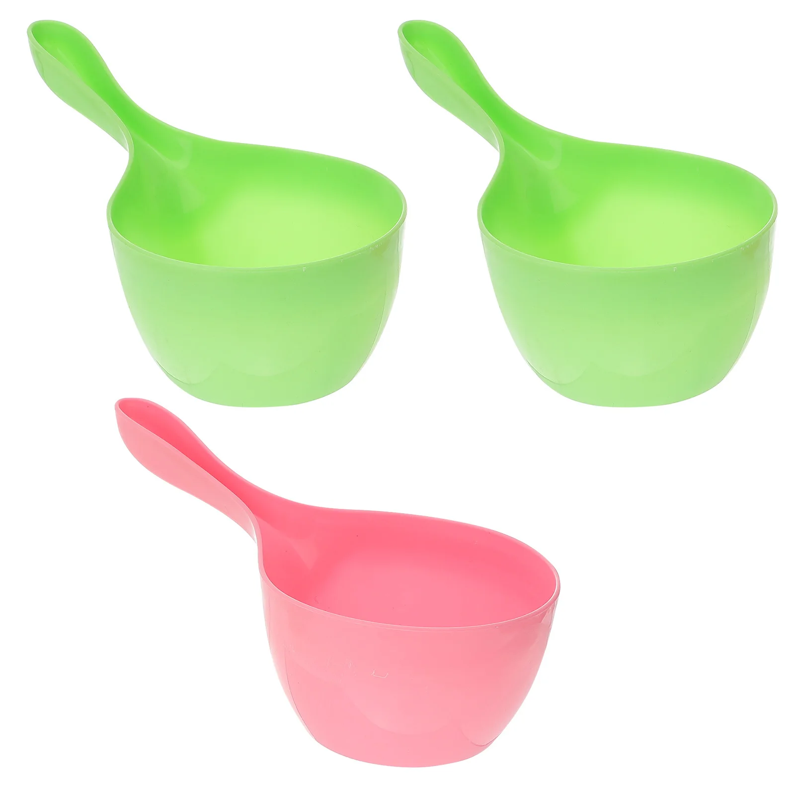 3 قطعة كوب ماء استحمام الطفل مادة PP دائم الاطفال حمام غسل كوب غسل الشعر مغرفة الرضع مغرفة دش ملعقة ماء #1