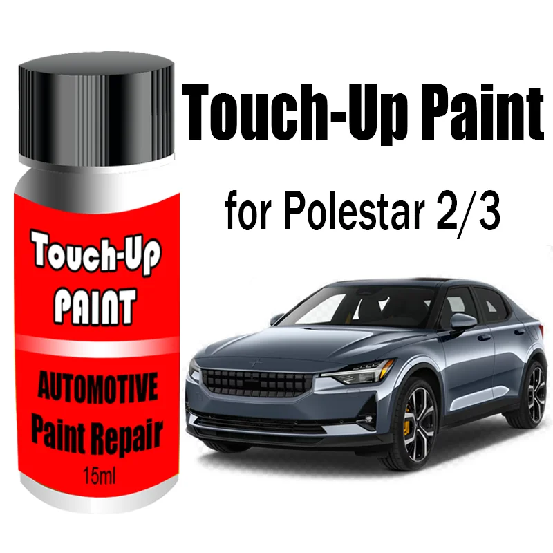

Автомобильная краска для ретуши (с кистью) для Polestar 2/3, средство для удаления царапин, аксессуары для ухода за автомобильной краской