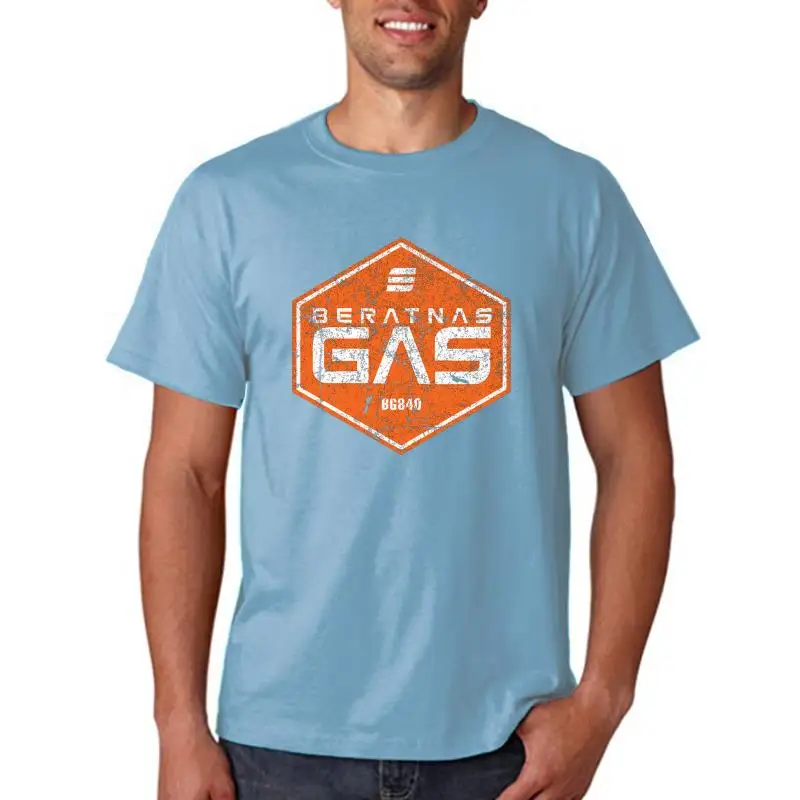 The expansse beratnas Gas เสื้อยืดคอกลมแขนสั้นสำหรับผู้ชาย