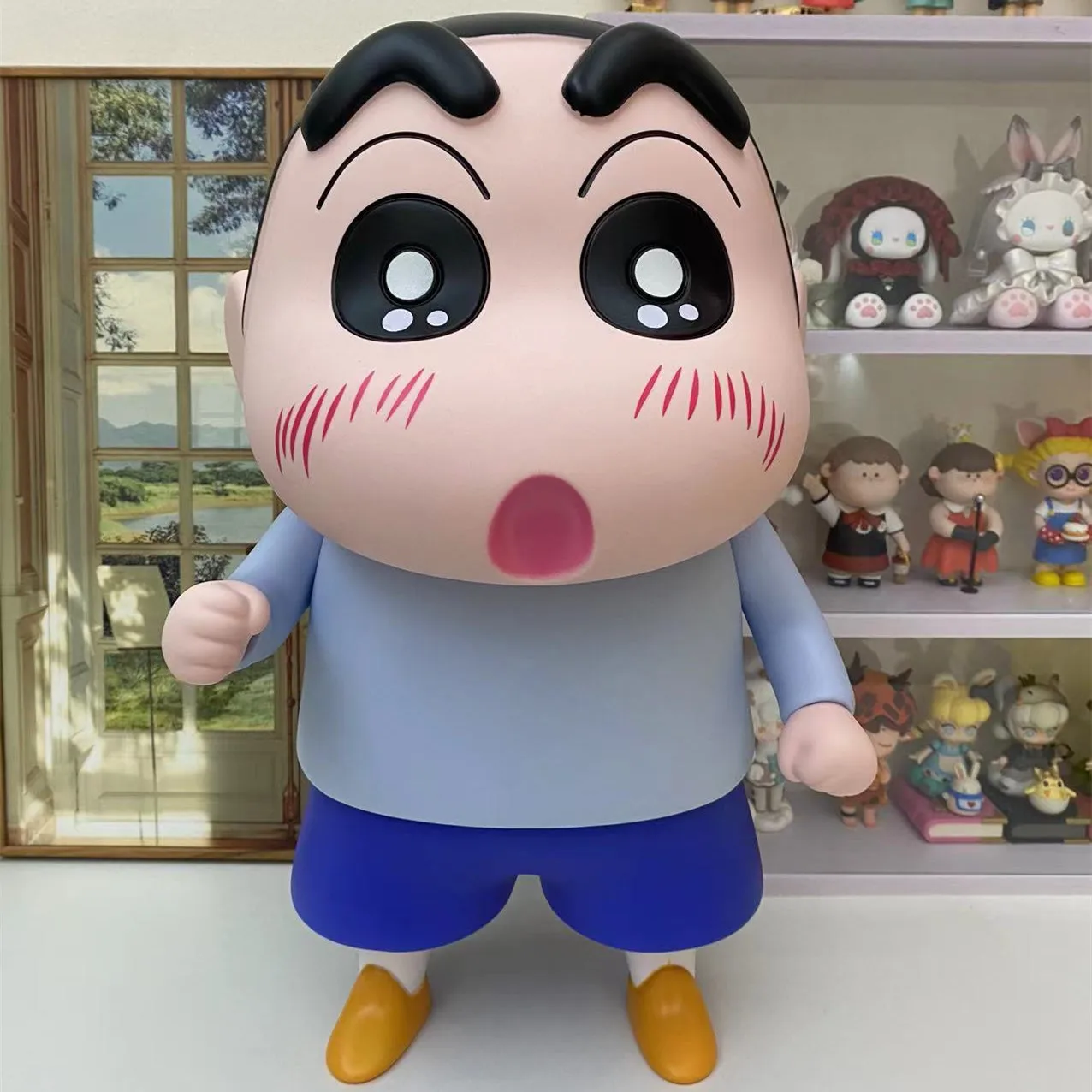 

42cm Large Crayon Shin-chan Figure Peripheral Series Model Car Ornament Doll Collection Decoration Anime Limited Birthday Gifts