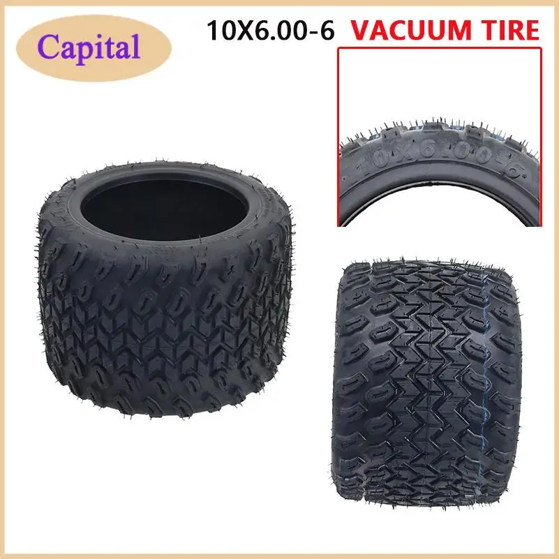 

10 Inch Tubeless Tyres 10x6.00-5.5 for Small Harley Motorcycle 10x6.00-6 for Electric Scooter Tire With air nozzle