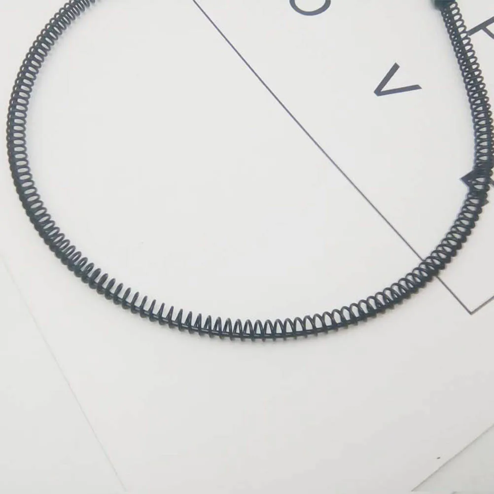 

3Pcs Iron Wire Spring Headbands Black Smooth Comfortable Hairbands for Hairstyle Makeup Sports Headbands Girl Hair Hoops