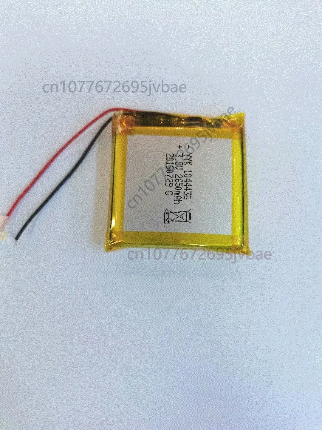 Replacement 104443 3.8V 2650mAh Pure Cobalt Polymer Lithium Battery for Smart Locks Medical Monitoring Equipment