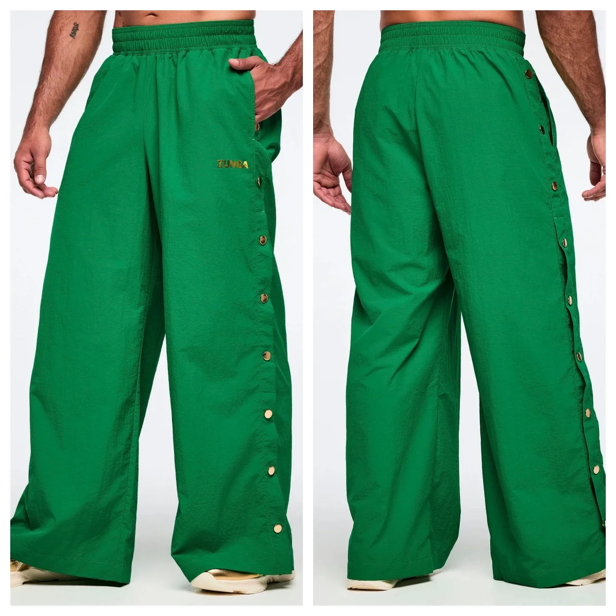 Slimming Effect Sports Fitness Trousers Men's Loose Version Wide Leg Pants Long Pants Nylon Quick Dry Yoga Fitness Clothing