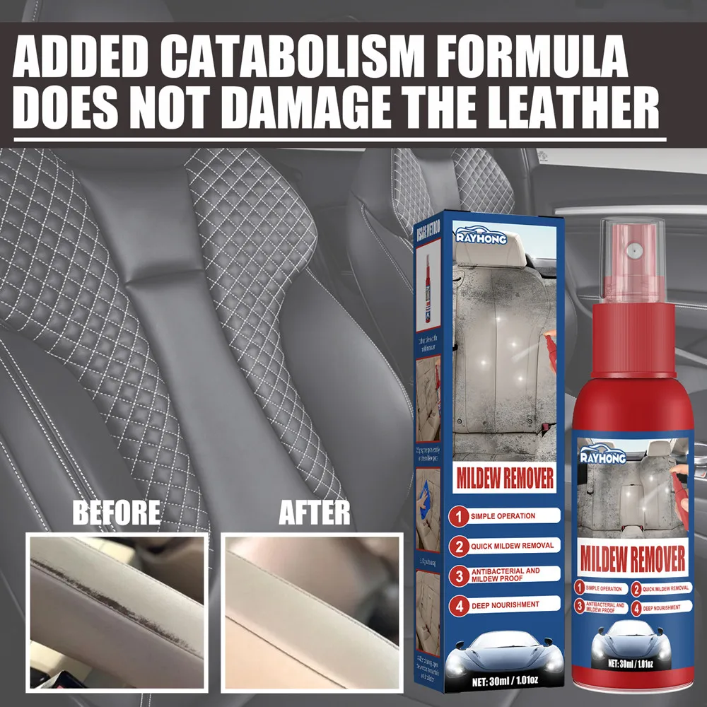 Car Mildew Remover Multi-Functional Cleaner Fabric Leather Seat Remove Mold Refurbishment Maintenance Agent Automobiles Cleaner