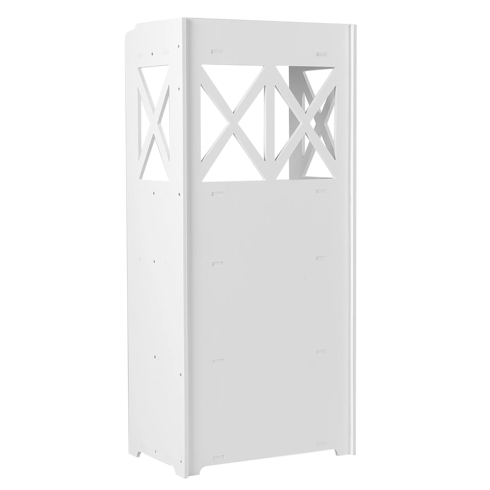 Bathroom Floor Cabinet Free Standing Storage Cabinet Wood Storage Organizer for Bathroom Bedroom Living Room White